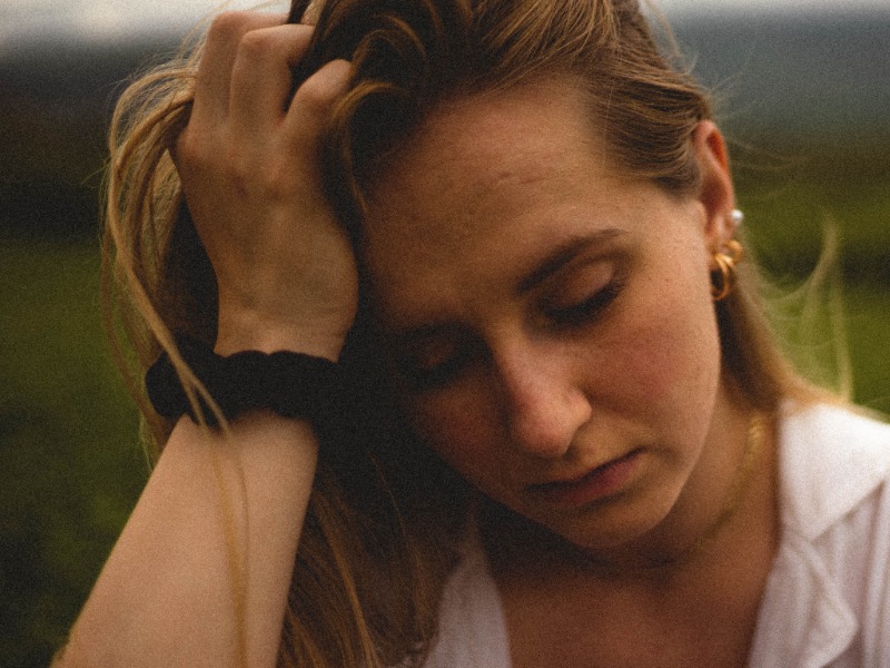 Woman with Menopause Trying To Sleep